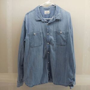 Mutual Weave Shirt Mens XL Stretch Denim Work Cabin Lumberjack Rugged Cotton